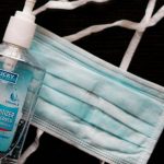 sanitizer and mask