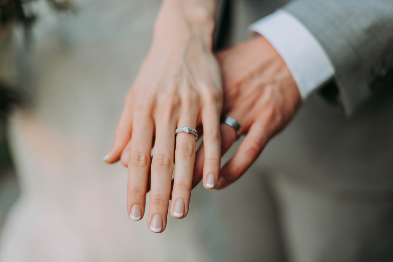 bride nails french manicure