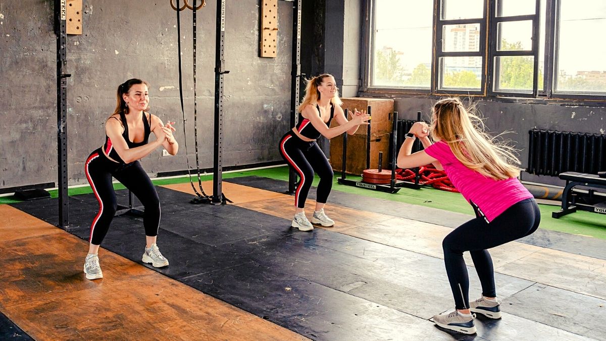 Women working out