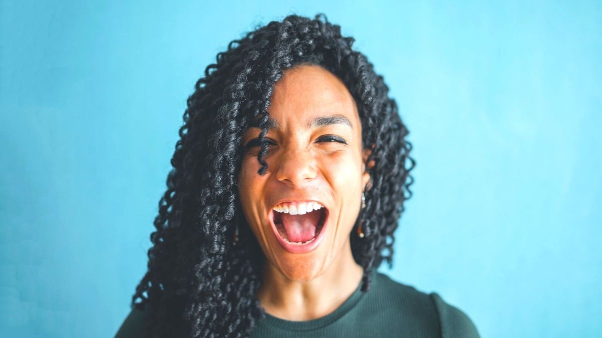 angry woman screaming