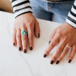 brown nails