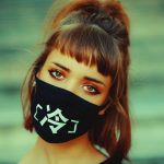 woman wearing mask