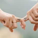 couple holding hands