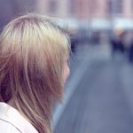 woman with new haircut