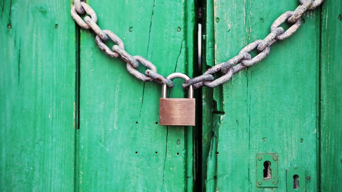 locked store