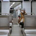 woman wearing mask