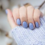purple manicure