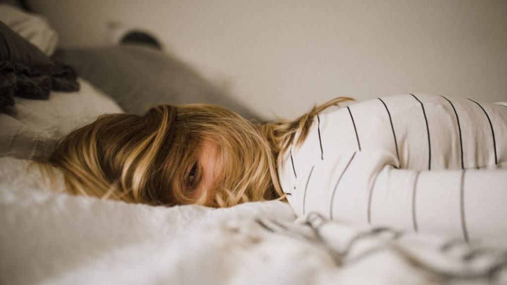 woman in bed