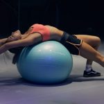 woman doinbg pilates