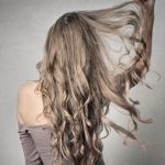 woman with curly hair