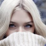 woman with blue eyes
