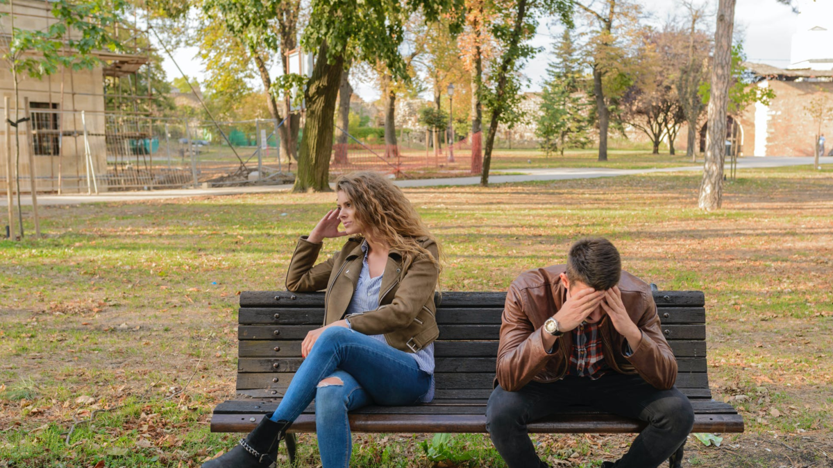 couple on a bench