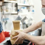 employee with mask