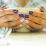 pretty purple manicure