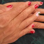 stripped nail art