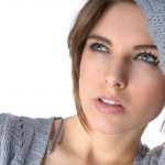 model with blue eyes