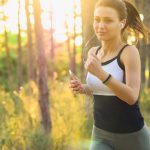woman jogging