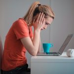 upset woman