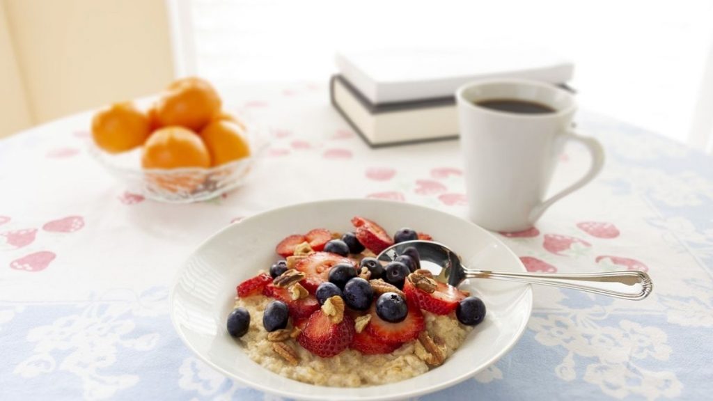 snack with fruit