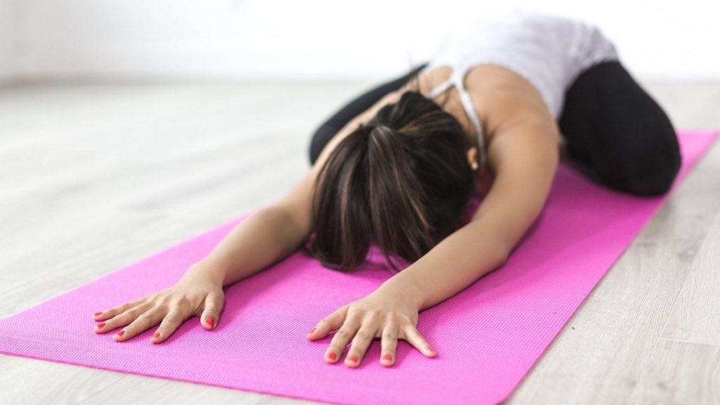 woman on mat