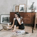 woman working