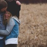 couple in the rain