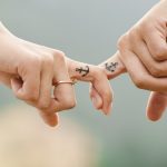 holding hands