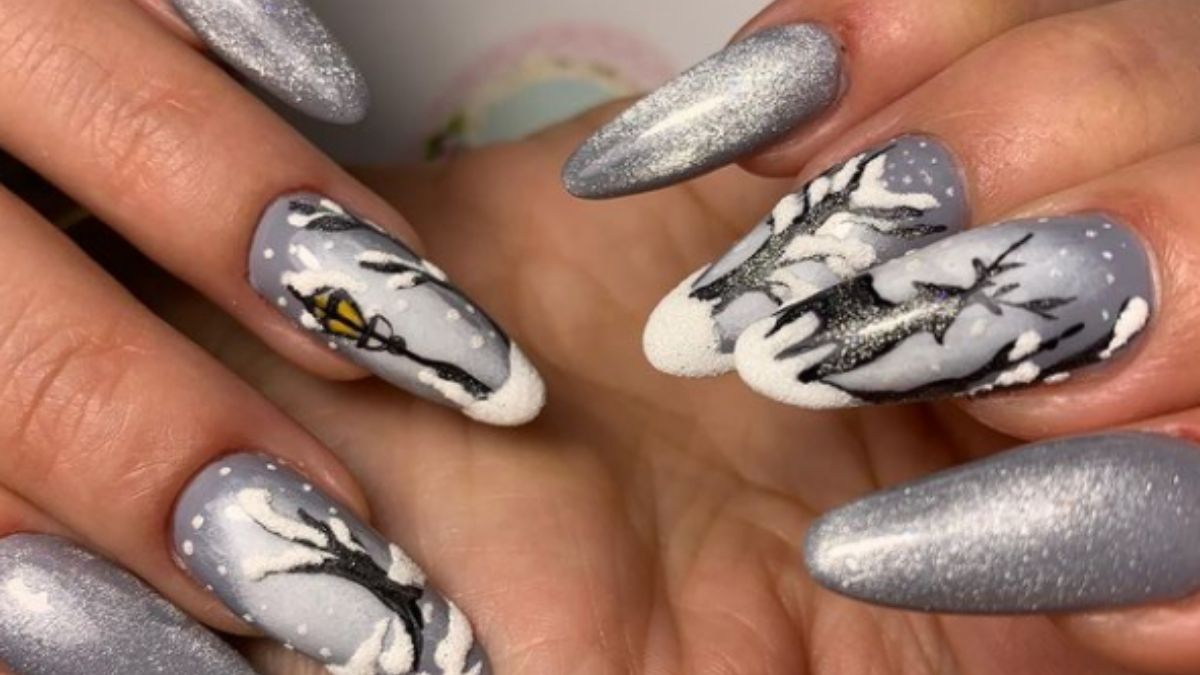 grey nails