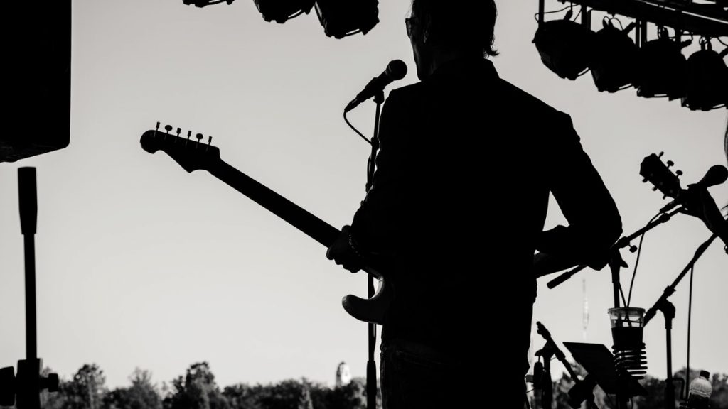 singer on stage