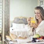 woman in hotel