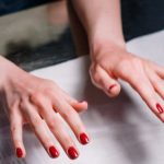 red manicure