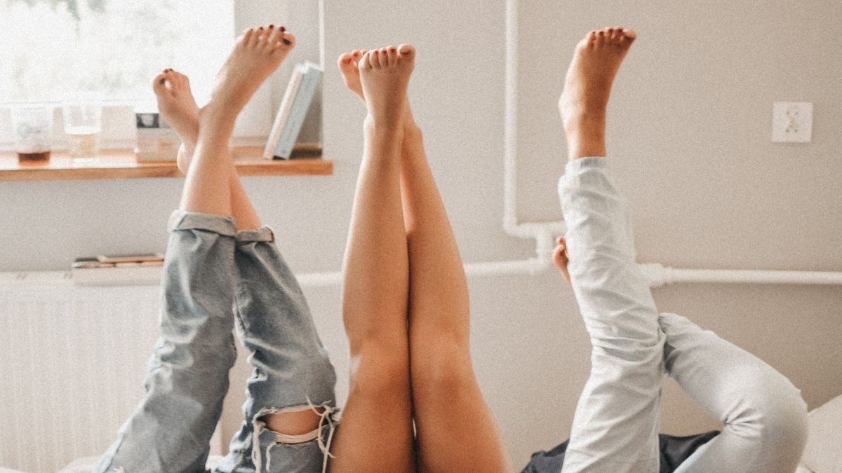three pairs of legs