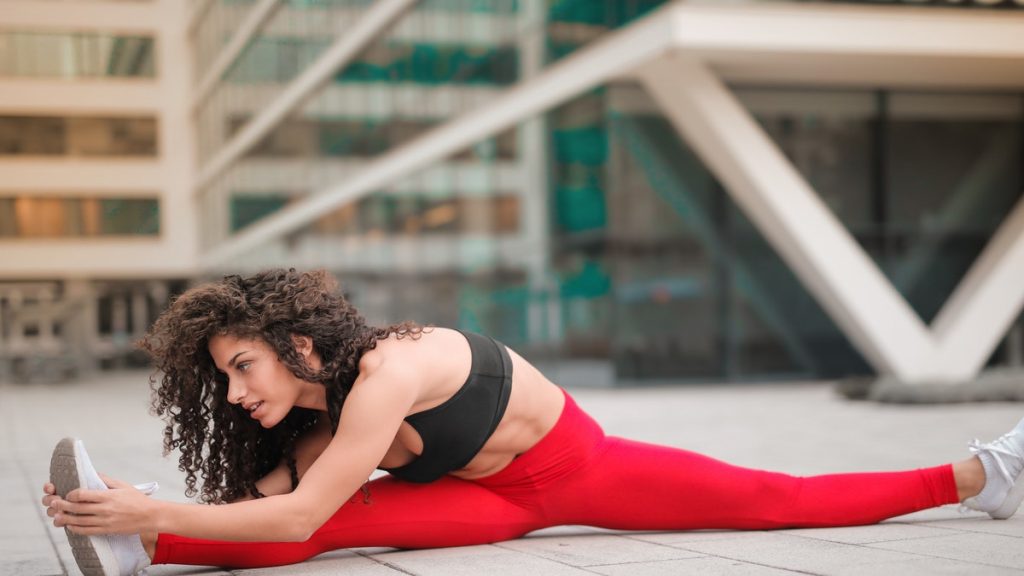 woman working out