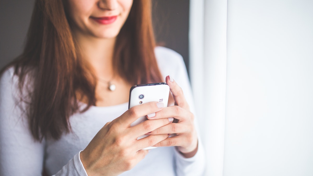 woman texting