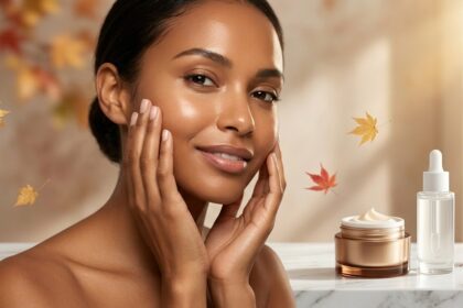 Χαρακτηριστική εικόνα για φροντίδα δέρματος το φθινόπωρο.