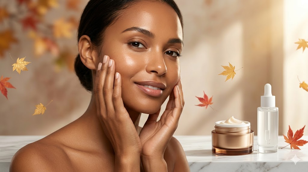 Χαρακτηριστική εικόνα για φροντίδα δέρματος το φθινόπωρο.